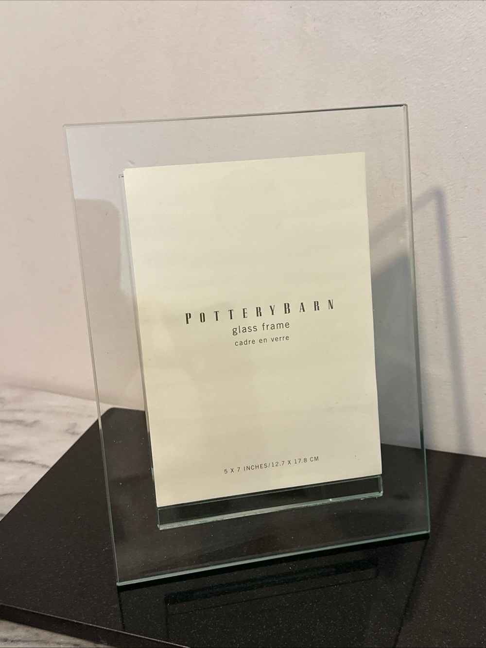 Pottery Barn Glass Photo Frame 5x7” photo NEW no box - Picture 3 of 10